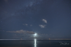 Le ciel étoilé sur le lagon
