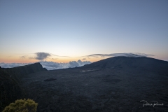Le volcan au lever du jour