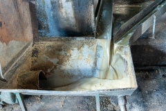 Le jus de canne s'écoule...