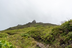 Le flanc SO du volcan