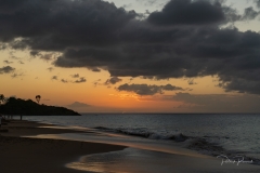 Dernier rayon sur la plage de la Perle