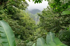 Vue sur les deux chutes supérieures