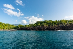 Mouillage derrière l'ilet Pigeon