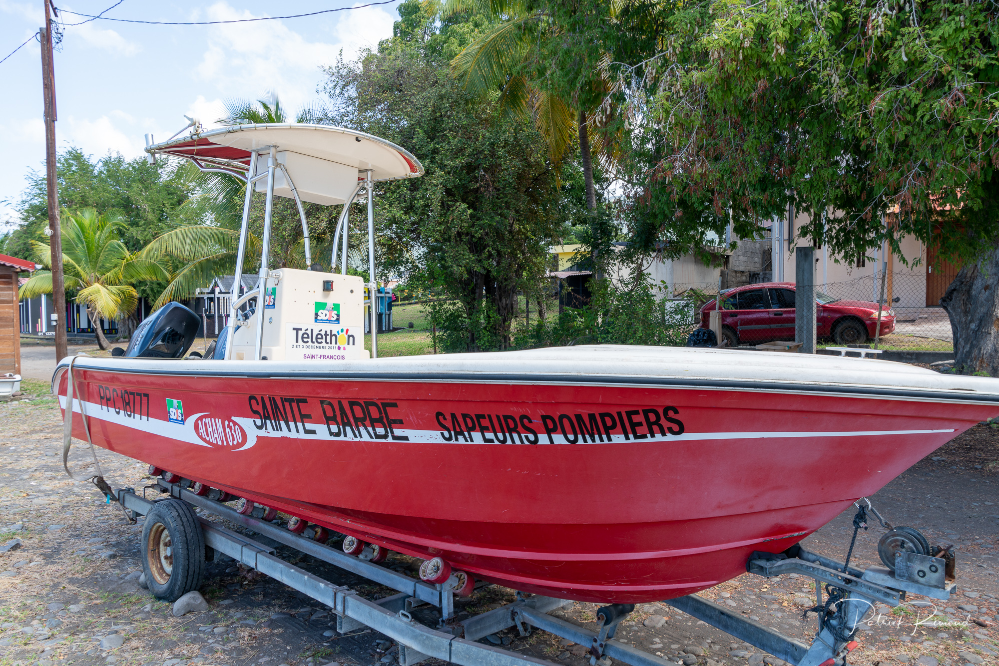 Bateau des pompiers de Vieux Habitants