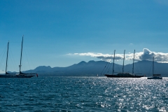 Yachts au mouillage au Gosier