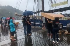 On attend la fin du grain pour charger