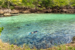 Retour du pêcheur sous marin