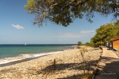 Plage de galets à Vieux-Habitants