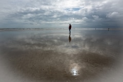Silhouette sur la plage
